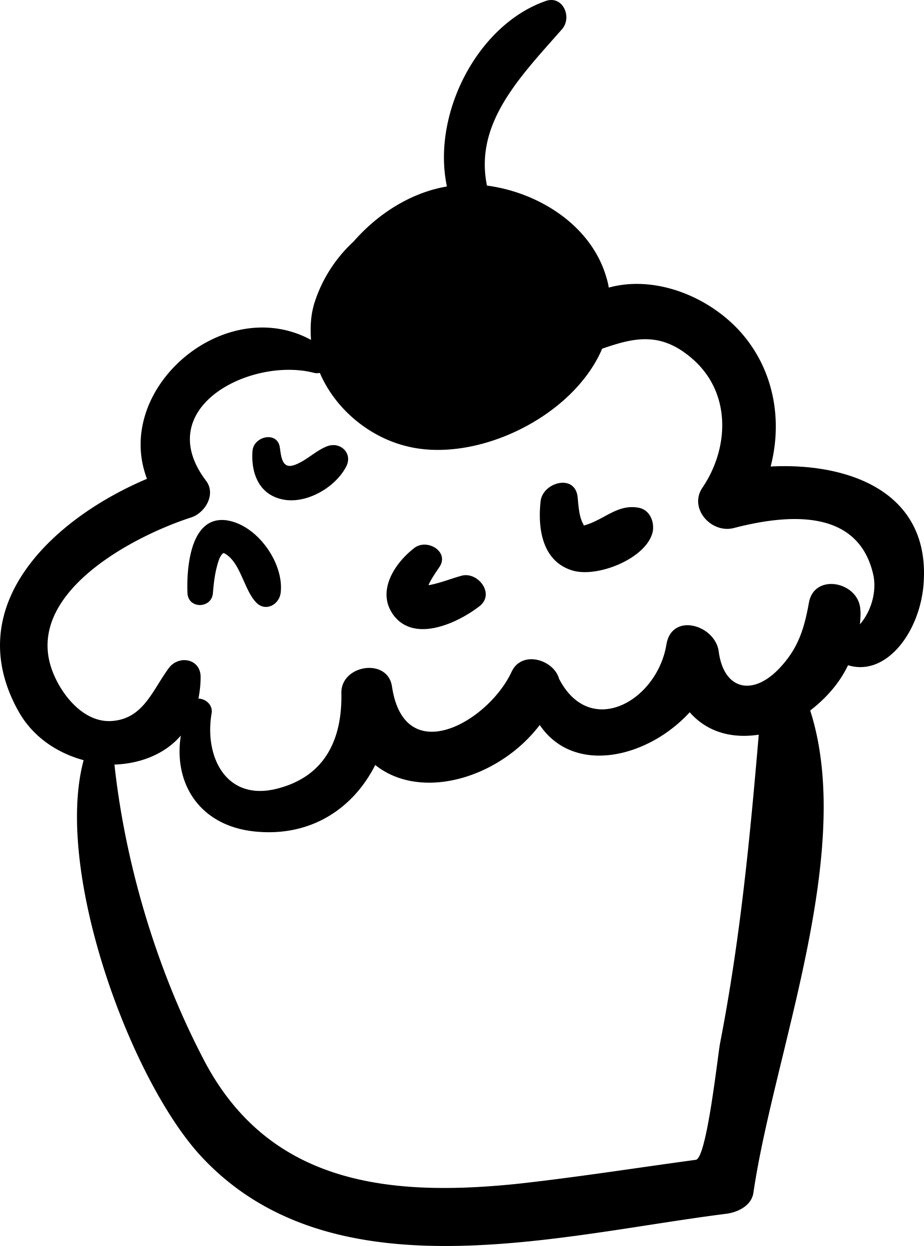 Cupcake Handmade Dessert Outline Svg File Free Vectors